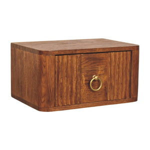 Aurelia Wall-Mounted Bedside Table | Solid Mango Wood | Floating Design