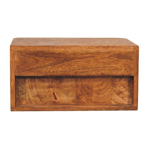 Aurelia Wall-Mounted Bedside Table | Solid Mango Wood | Floating Design