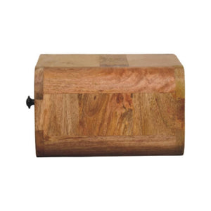 Avora Mini Wall Bedside Table | Solid Mango Wood | Oak-ish Finish | 1 Drawer