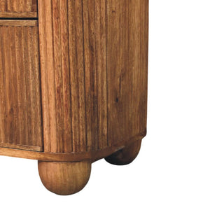 Beaumont Marble Chest of Drawers | Solid Mango Wood | Natural Stone Top | Bedroom Storage