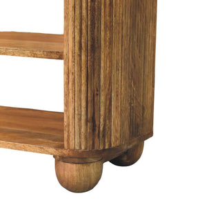 Beaumont Marble Shoe Bench | Solid Mango Wood | Natural Stone Top | Entryway Storage