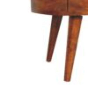 Bedside Table with Reading Light | Chestnut Finish | Integrated Bedside Lighting