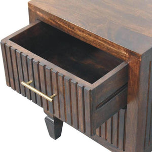 Belmont 2 Drawer Bedside Table | Natural Timber Nightstand | Bedroom Storage