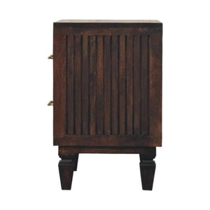 Belmont 2 Drawer Bedside Table | Natural Timber Nightstand | Bedroom Storage