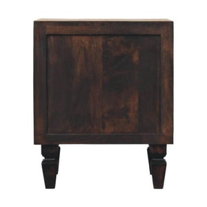 Belmont 2 Drawer Bedside Table | Natural Timber Nightstand | Bedroom Storage