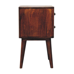Bera Bedside Table | Solid Mango Wood | Compact Storage