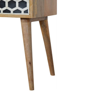 Bone Inlay Bedside Table | Distinctive Detail | Versatile Home Furniture