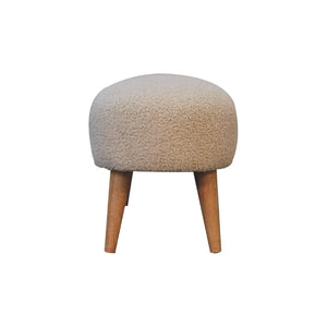 Bouclé Hallway Bench | Upholstered Entryway Seat | Soft Textured Design
