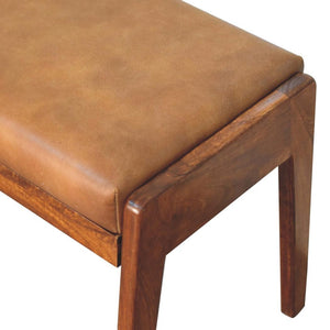 Buffalo Hallway Footstool | Compact Entryway Accent