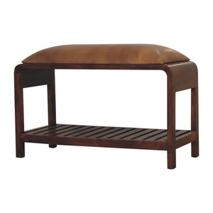 Buffalo Slatted Square Bench | Structured Accent Seating | Textured Design