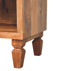 Cadiz Carved Entryway Shoe Cabinet | Carved Detailing | Hallway Storage