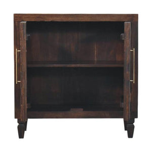 Cadiz Carved Panel Cabinet | Artisan-Style Timber Storage | Decorative Accent Cupboard
