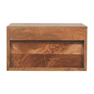 Cadiz Carved Slot-Drawer Bedside | Handcrafted Nightstand | Artisan Detail