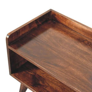California Walnut Nordic Shoe Storage Bench | Solid Mango Wood | California Walnut Finish | Hallway Bench