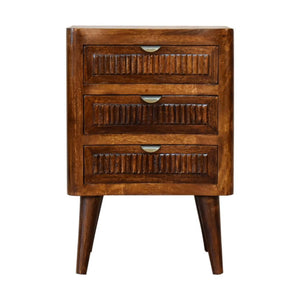 Capri Bedside Table | Compact Bedroom Storage | Contemporary Design