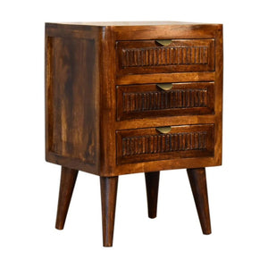 Capri Bedside Table | Compact Bedroom Storage | Contemporary Design
