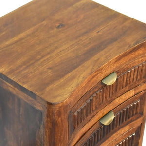 Capri Bedside Table | Compact Bedroom Storage | Contemporary Design