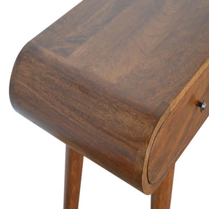 Capsule Mango Wood Console Table | Chestnut Finish | 2 Drawers