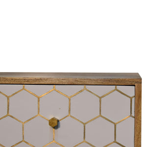 Cassia Bedside Table | Compact Bedroom Storage | Contemporary Nightstand