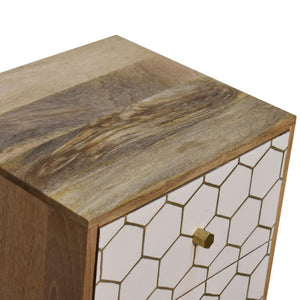 Cassia Bedside Table | Compact Bedroom Storage | Contemporary Nightstand