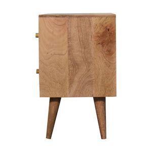 Cassia Bedside Table | Compact Bedroom Storage | Contemporary Nightstand