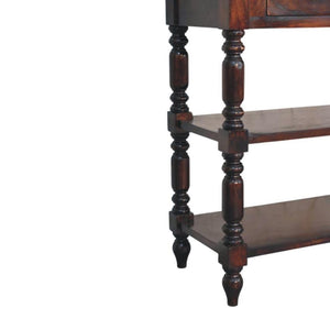 Cherry Turned Leg Side Table | Solid Wood | Occasional Table