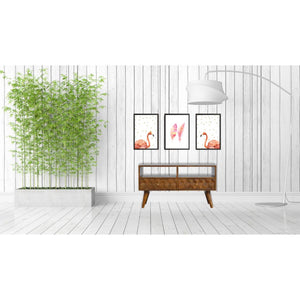 Chestnut Cube Carved TV Unit | Distinctive Detail | Versatile Home Furniture