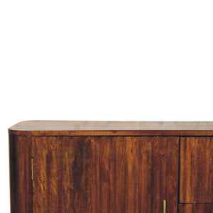 Chestnut Curve Sideboard | Sculptural Dining Room Storage