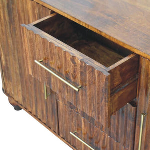 Chestnut Curve Sideboard | Sculptural Dining Room Storage