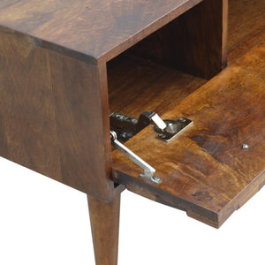Chestnut Diamond Storage Bench | Distinctive Detail | Versatile Home Furniture