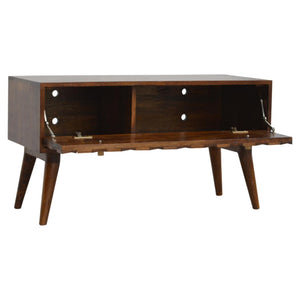 Chestnut Diamond Storage Bench | Distinctive Detail | Versatile Home Furniture