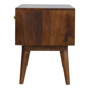 Chestnut Diamond Storage Bench | Distinctive Detail | Versatile Home Furniture