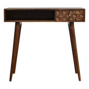 Chestnut Diamond Writing Desk | Distinctive Detail | Versatile Home Furniture