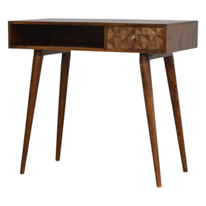 Chestnut Diamond Writing Desk | Distinctive Detail | Versatile Home Furniture