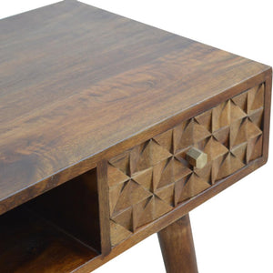 Chestnut Diamond Writing Desk | Distinctive Detail | Versatile Home Furniture