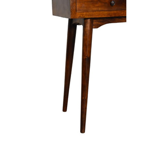 Chestnut Hallway 2 Drawer Console Table | Solid Mango Wood | 2 Drawer Storage