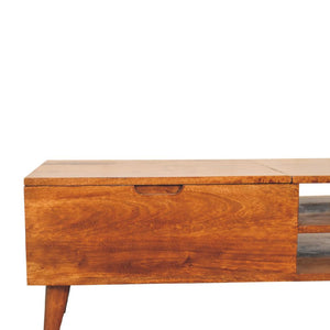 Chestnut Handle Coffee Table | Warm Wood Finish | Living Room Centrepiece