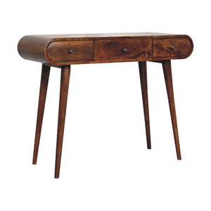 Chestnut Mirror Dressing Table | Solid Mango Wood | Bedroom Vanity