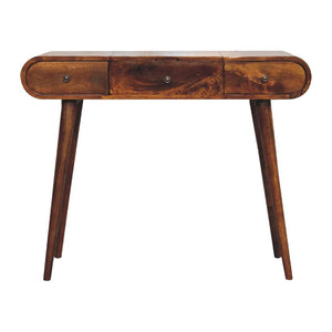 Chestnut Mirror Dressing Table | Solid Mango Wood | Bedroom Vanity