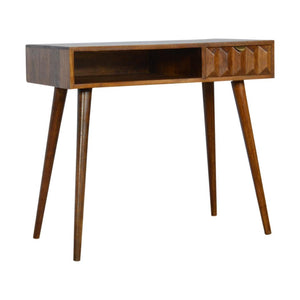 Chestnut Prism Writing Desk | Chestnut Finish | Home Office Desk