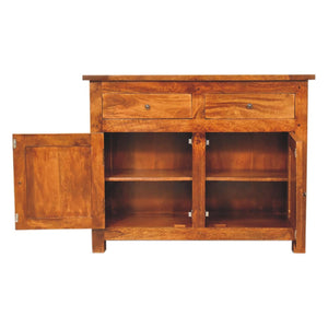 Chestnut Sideboard | 2 Drawer Storage | Dining & Living Room Cabinet