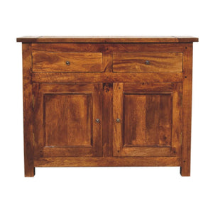 Chestnut Sideboard | 2 Drawer Storage | Dining & Living Room Cabinet