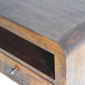 Chunky Chestnut Wall Mounted Nightstand | Solid Mango Wood | 1 Drawer