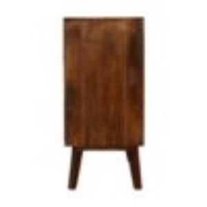 Close-Knit Chest of Drawers | Chestnut Finish | Textured Bedroom Storage