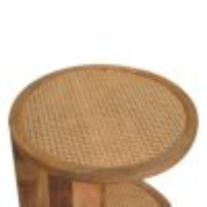 Close-Knit Corner End Table | Compact Design | Space-Saving Accent
