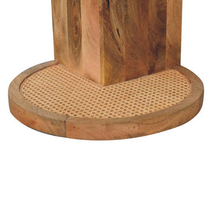 Close-Knit Corner End Table | Compact Design | Space-Saving Accent