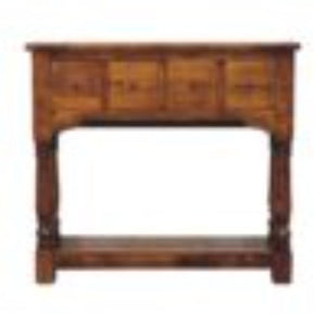 Console Table | Chestnut Finish | 4 Drawer Storage