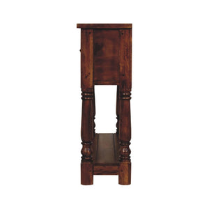 Console Table | Chestnut Finish | 4 Drawer Storage