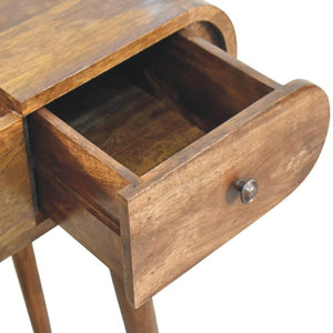 Contour Curve Dressing Table | Solid Wood Bedroom Vanity