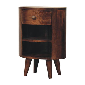 Cortez Bedside Table | Solid Mango Wood | California Walnut Finish